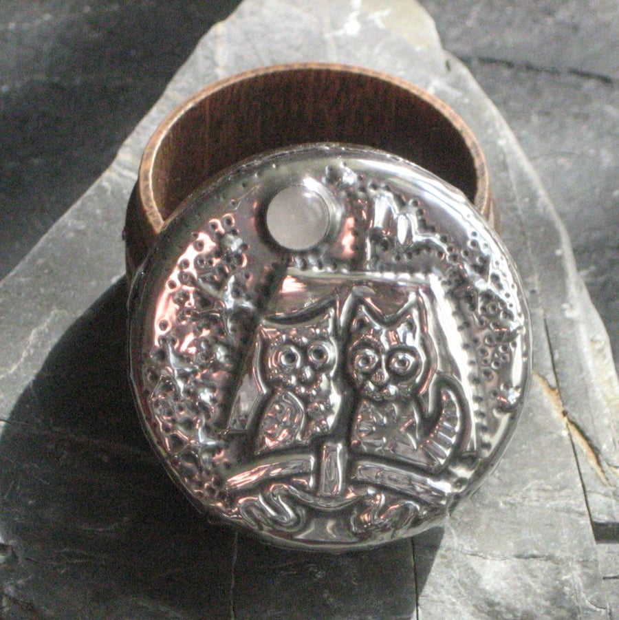  Silver Pewter Box, The Owl and the Pussycat