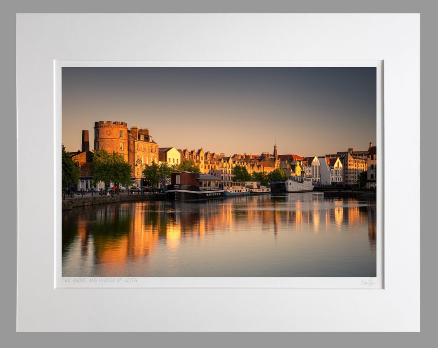 The Shore & Water of Leith Edinburgh Scotland - A3 (50x40cm) Unframed Print