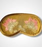 Yellow Linen Lotus Flower Lavender Eye Mask - Image 2
