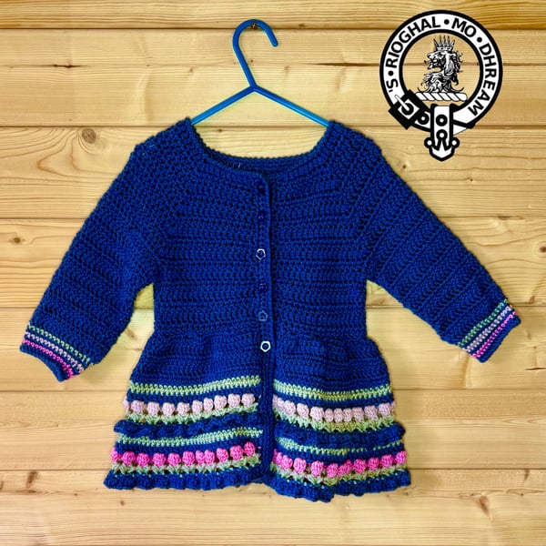 Gorgeous Cardigan with Featured Flowers 12-18 Months