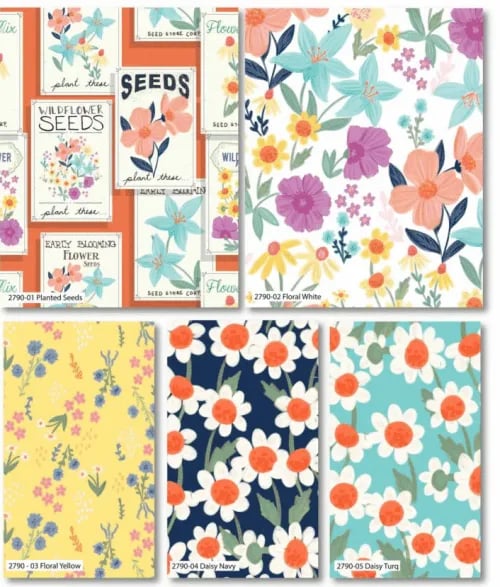 Grow Where You are Planted fat quarter pack - Fabric Editions