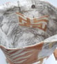 Burnt gold patchwork bucket bag. - Image 6