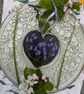 Bluebell hand-painted slate heart ornament - Image 9