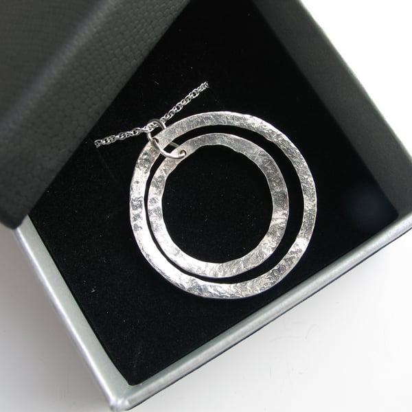 Karma Circles Silver Pendant