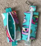 Pouch with Zip. Pencil case has elastic, which means it can be attached to noteb - Image 7