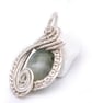 Silve plated jade pendant - Image 4