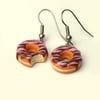 Fancy Chocolate Doughnut earrings