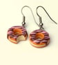 Fancy Chocolate Doughnut earrings - Image 1