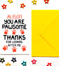 Personalised Thank You, Pet Sitter, Vet Card From The Dog, Cat, Pet, Fur Baby - Image 2