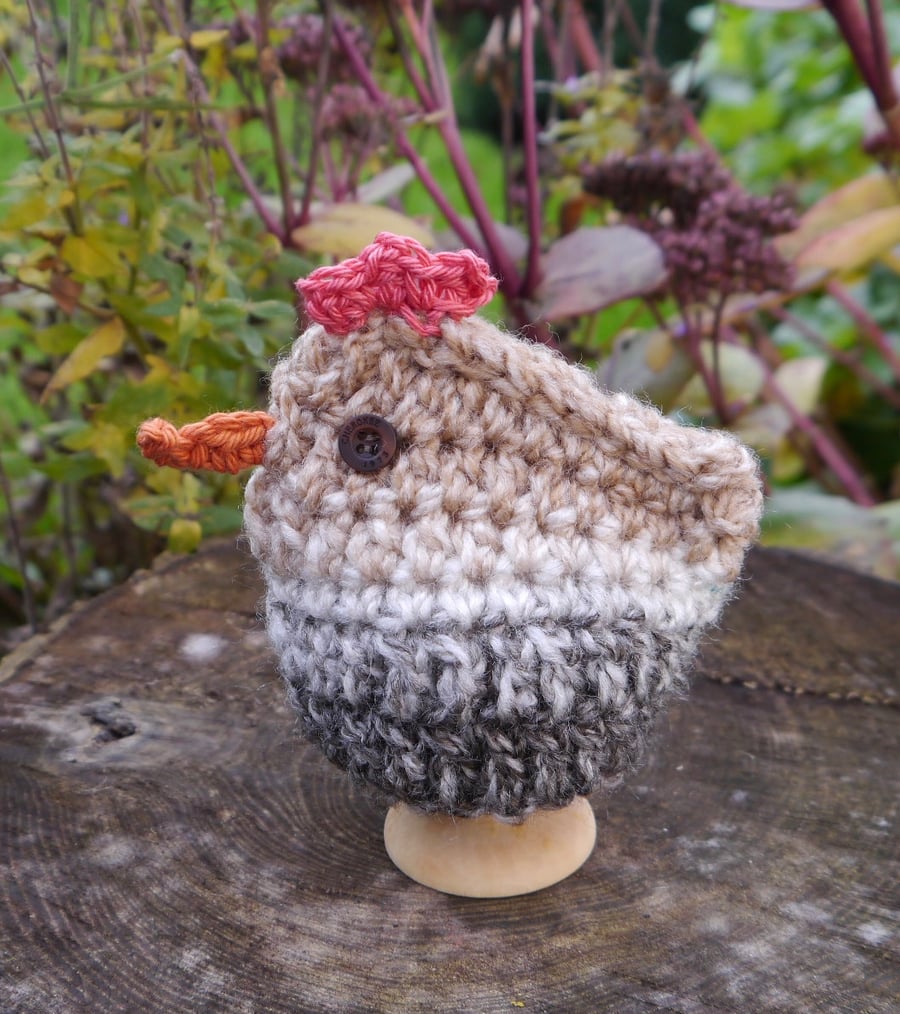 Chicken Egg Cosy Brown