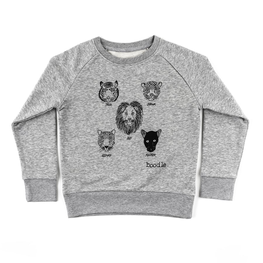 Five cats kids organic sweater