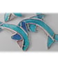 Dolphin Suncatcher Stained Glass Handmade  - Image 5