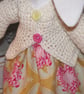 Shabby Chic Handmade Bunny Rabbit in Tilda Fabric - Image 3