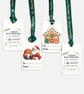Plantable Christmas Gift Tags Set of 4, Santa & Gingerbread Seed Paper - Image 9