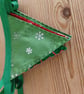 Christmas mini bunting in a green red colourway - Image 7