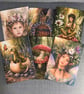 Birthday Card Woodland Fairy - Botanical Fairy & Butterfly - A5 Greeting Card - Image 4