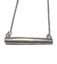 Artisan Silver Pendant, Embossed Handmade Necklace - Image 1