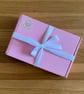 Newborn Baby Boxed Gift Set-Beanie Hats & Matching Bib-Hearts Design-BGS02 - Image 4
