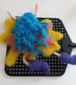 Needle-felted pixie splat based on a design by Mums Makery and handmade by me.