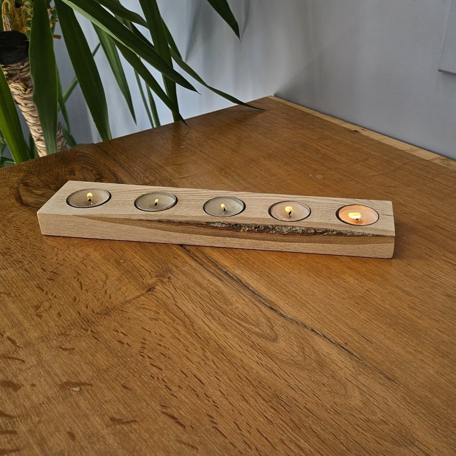 Ash tealight holder - Natural Rustic Handmade Candle Holder