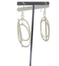 Sterling Silver Handmade Oval Hoop Earrings. Elegant & Timeless Design - Image 3