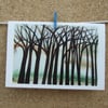 Art Greetings Card - Tangled Trees