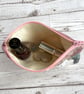 Large Pink Coin Purse with White Roses - Image 7