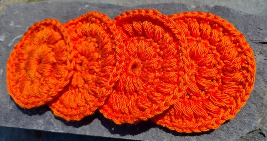 Crochet Re-useable Cotton pads (set of 4)