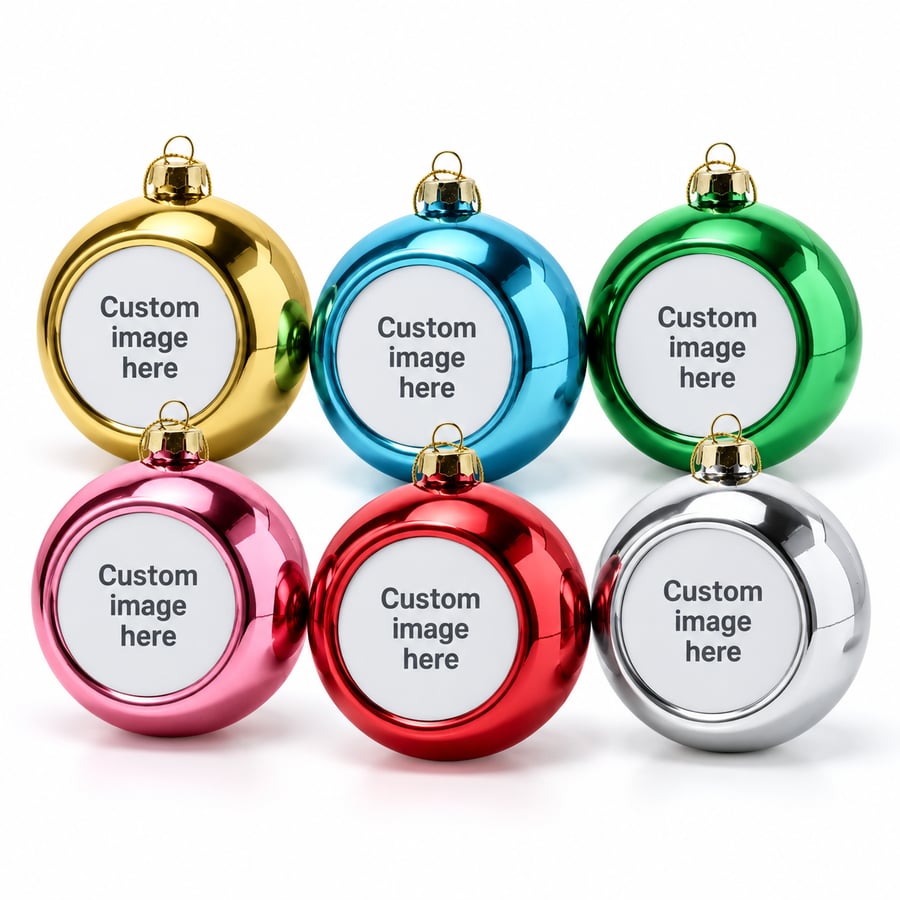 Personalised Photo Bauble - Christmas Keepsake Decoration with Your Own Picture