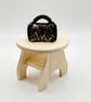 Handmade Polymer Clay Miniature Handbag, Dollhouse Accessory, 1:12 Scale