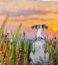 Framed textile dog picture.. keep your face always to the sunshine! - Image 8