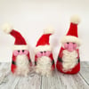 Needlefelted Father Christmas - Handmade Christmas Decoration