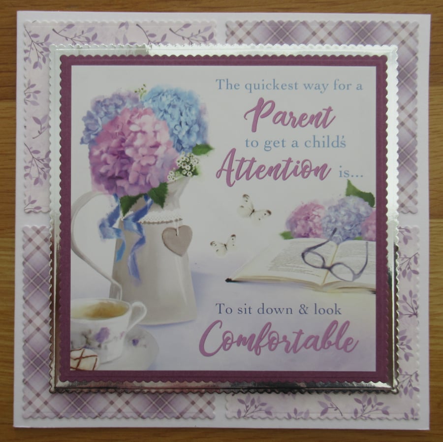 Getting A Child's Attention - 7x7" Any Occasion Card