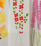 Original Hand Painted Red Flower Bookmark - Image 1