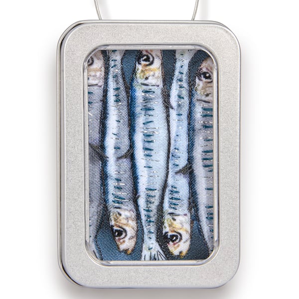 sardines, a tin of sardines, 3D fabric sardines