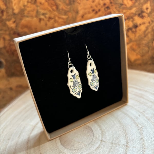 Handmade Earrings, Eco Conscious Gifts, Unique, One of a Kind Gifts, Ceramic.