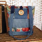Denim tote bag, Picasso tapestry