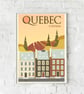 Quebec retro travel poster, Quebec city print, Canada travel print - Image 5