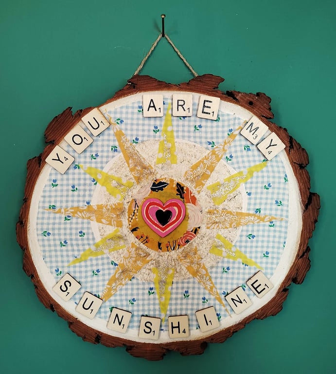 Wooden wall art You are my sunshine