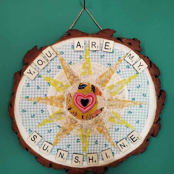 Wooden wall art You are my sunshine