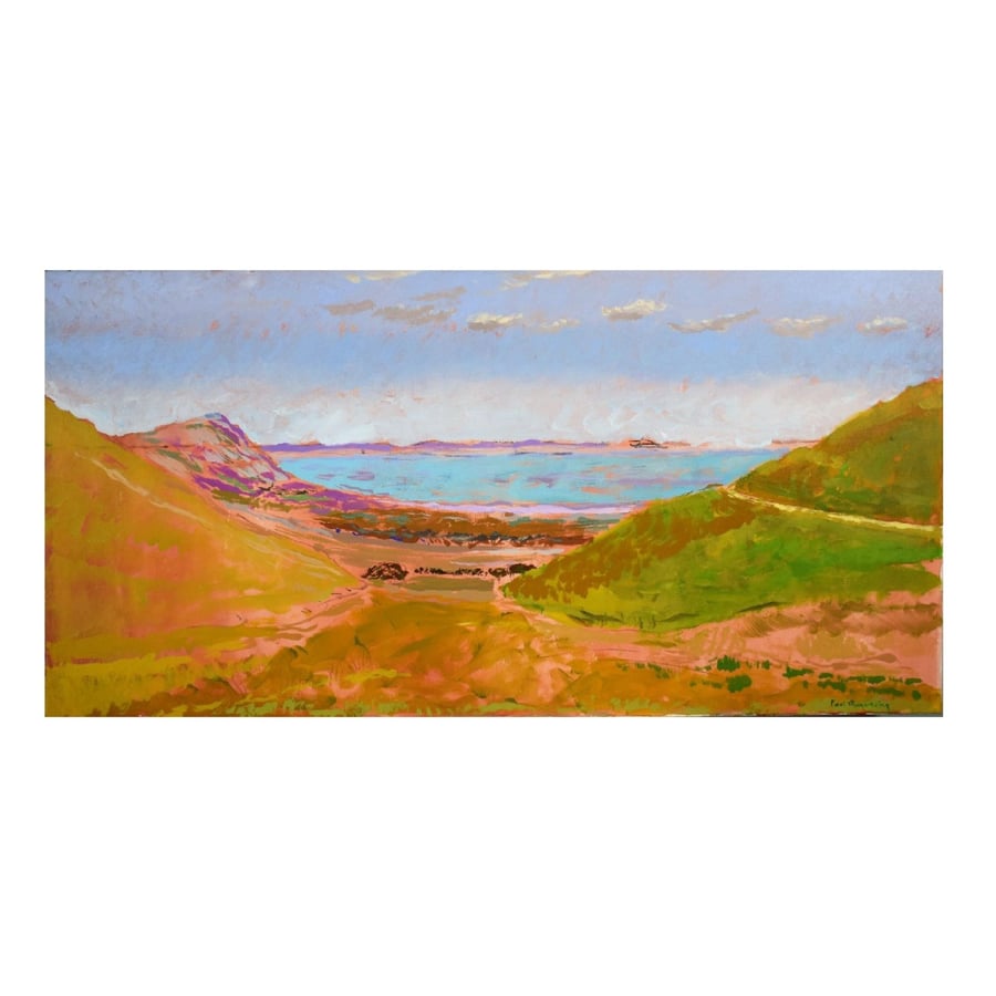 Seaview, Acrylic canvas painting