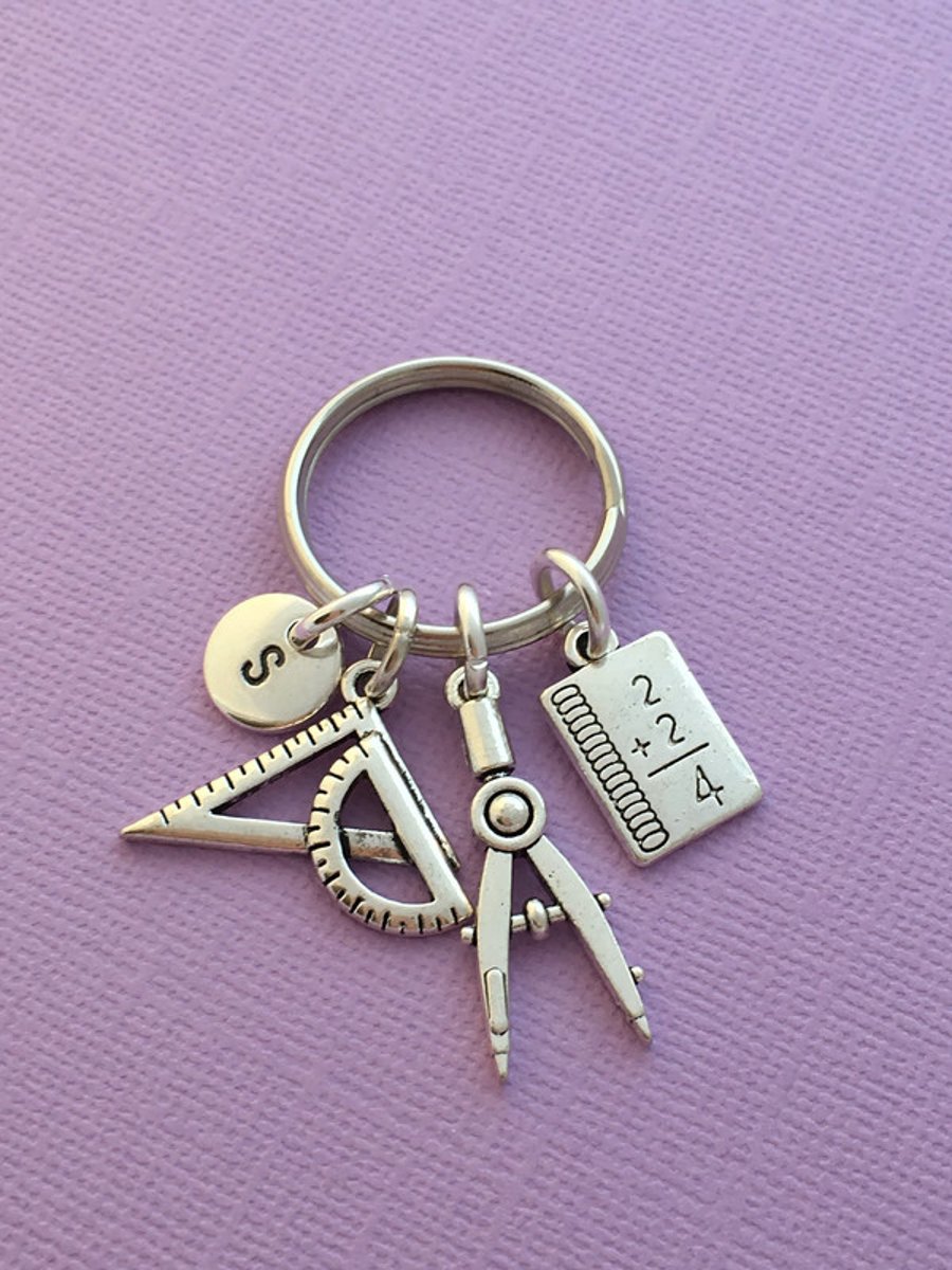 Mathematics Charm Keyring