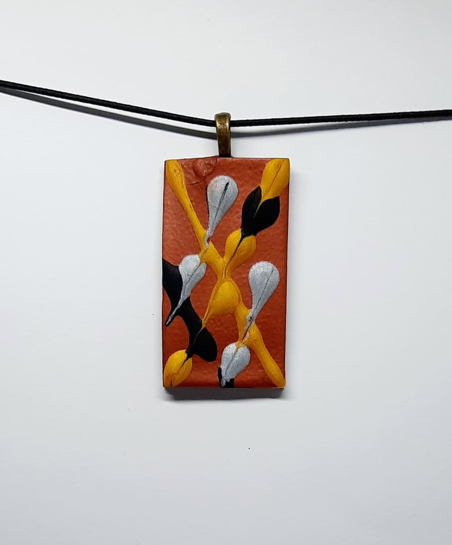 Polymer clay pendant 