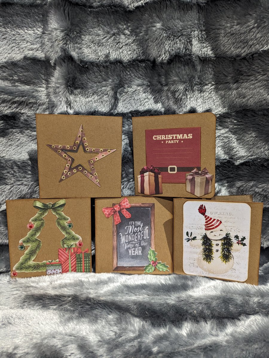 5-Pack Simply Small Christmas Cards