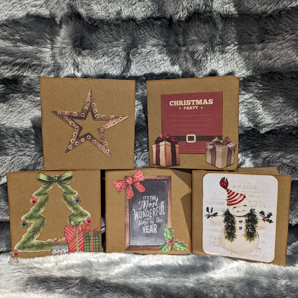 5-Pack Simply Small Christmas Cards
