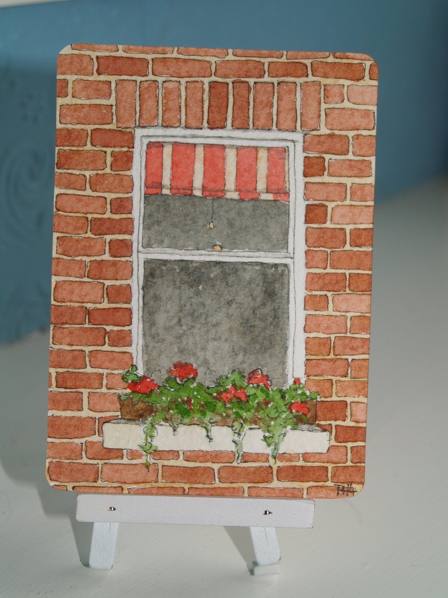 ACEO Original The Windowbox
