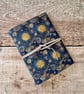 A6 Cork Journal Notebook with Starry Night Print
