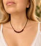 Handmade Natural Garnet Necklace – Deep Red Gemstone Jewellery
