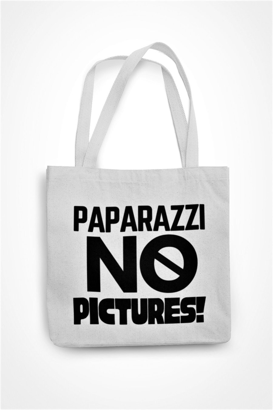 Paparazzi No Pictures Tote Bag Funny Sassy Famous Celebrity Joke Eco Friendly