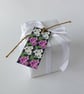 Gift tags, rectangle, digitally printed, Flower design - Image 2